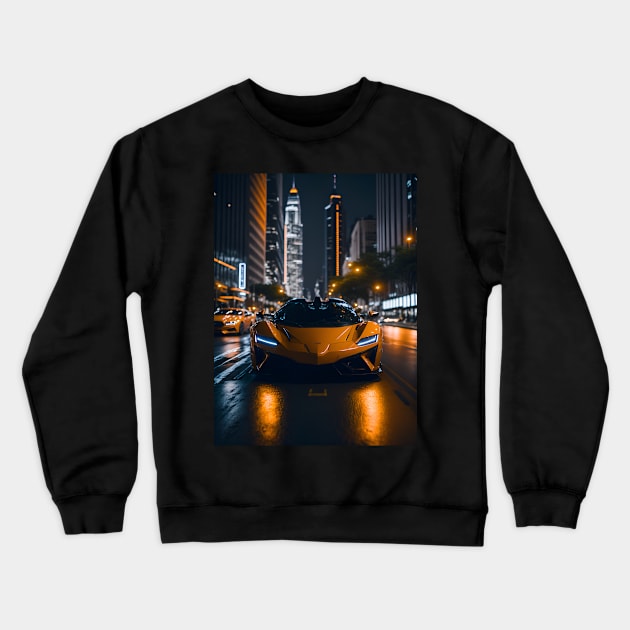 Chicago Night Ride Crewneck Sweatshirt by star trek fanart and more